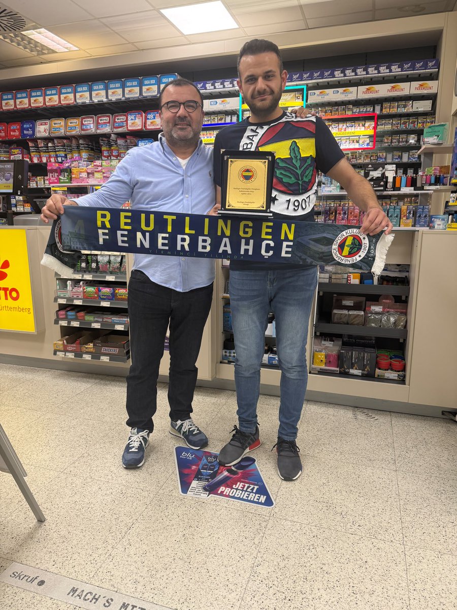 rtfb2004's tweet photo. 2026/2027 sezonunda bizleri yalnız bırakmayan değerli sponsorumuz Joy Tobacco’ya, Reutlingen Fenerbahçeliler Derneği olarak teşekkür ederiz.  

Destekleriniz ve güveniniz için teşekkür ederiz.

Joy Tabacco
Stern Center 
Mercedesstr.12
71063 Sindelfingen https://t.co/wddqt8FQ1O