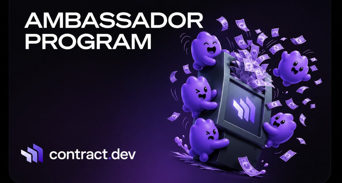 Khaleel1018's tweet photo. Alpha 🔥🔥🔥 Ambassador job alerts

¥Rewards $300 to $500/week
@contractdotdev just opened their Ambassador Program and they're paying creators to show up.

So, if you are building in web3, write threads, make short videos, or just love engaging with  communities this is for you .

Here's what you're getting paid to do 👇
✍️ Post tweets & X threads
🎥 Create short form content
🤝 Engage & grow the community
📚 Drop educational content that actually helps people
And the rewards?
$300–$500 every week.
Top performers? Can  even earn more. 💰

Spots won't last. These programs will  fill fast so 
👇 Tap in right now join 
https://t.co/nLzzWJQAkA…

RT this so your web3 circle doesn't miss it 🔁