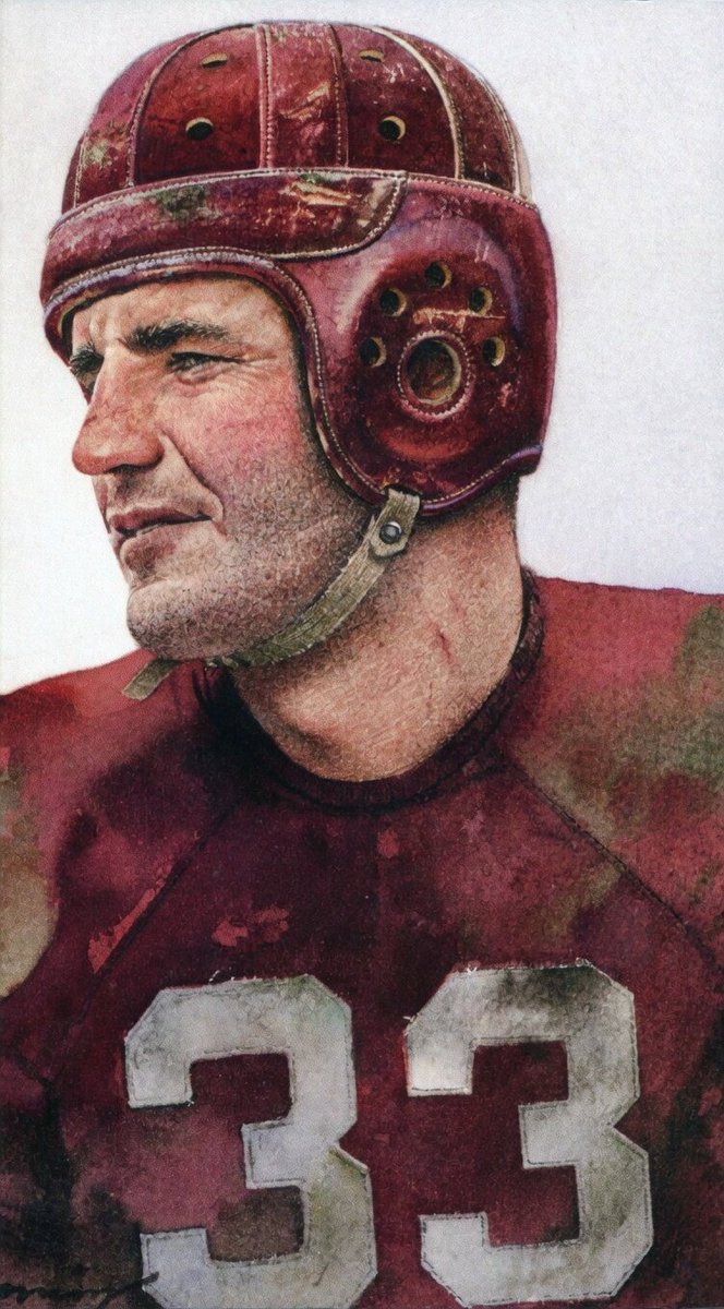 NFL_Journal's tweet photo. Sid Luckman and Sammy Baugh

#NFLart by Merv Corning https://t.co/OkIrhOakBH