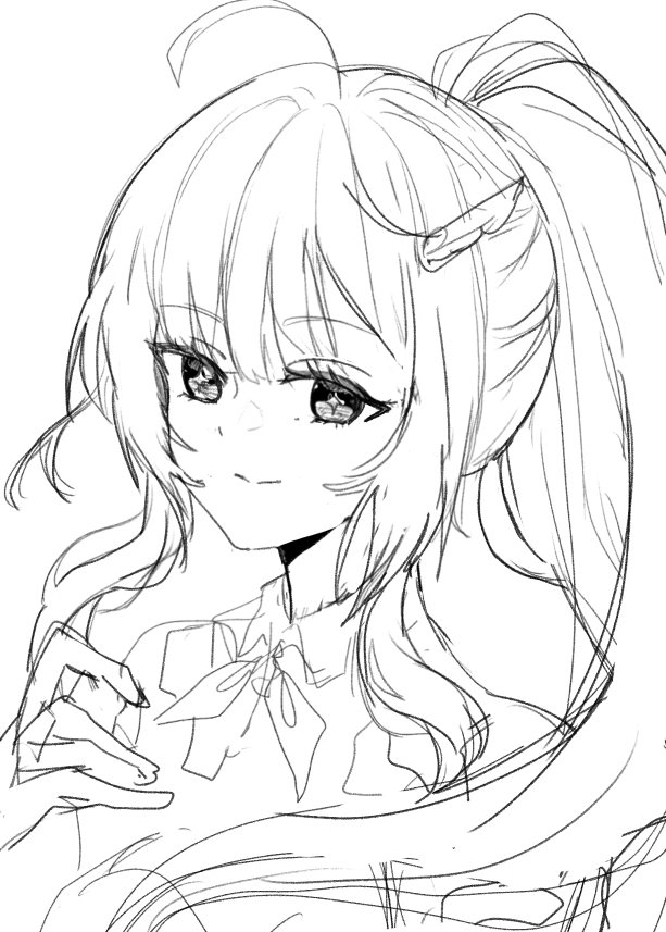 Novuwu_draws's tweet photo. ugh spoiled myself with wuwa and I had to sketch my baby https://t.co/xkvjFddR6a