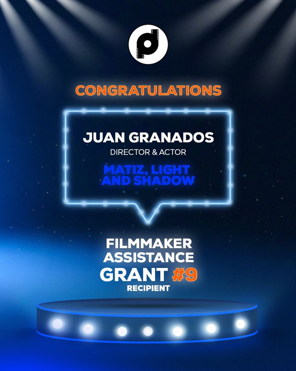 DCP_Foundation's tweet photo. Big congratulations to Juan Granados for becoming the recipient of the Filmmaker Assistance Grant #9 ✨🎬 

Excited to support bold voices and powerful storytelling on the road ahead. https://t.co/7H1HLgtANa