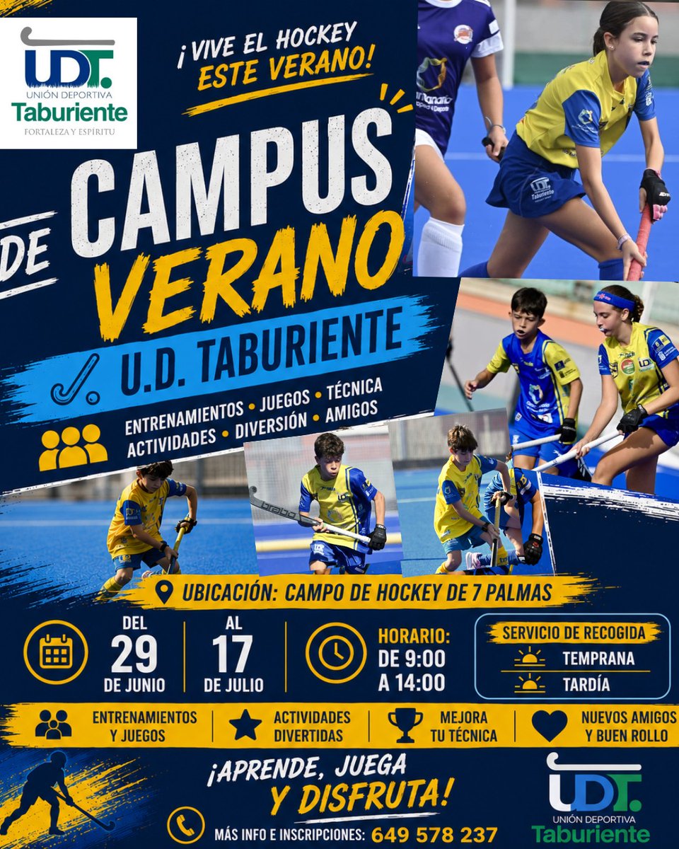 UDTaburiente's tweet photo. ¡Vuelve nuestro Campus de Verano! ☀️🏑

Regresa uno de los momentos más esperados del año… ¡y viene con muchas novedades! Juegos, actividades, salidas y muchísimo hockey para disfrutar de un verano diferente, lleno de diversión y aprendizaje. 💪 https://t.co/D6qlAAVoxm