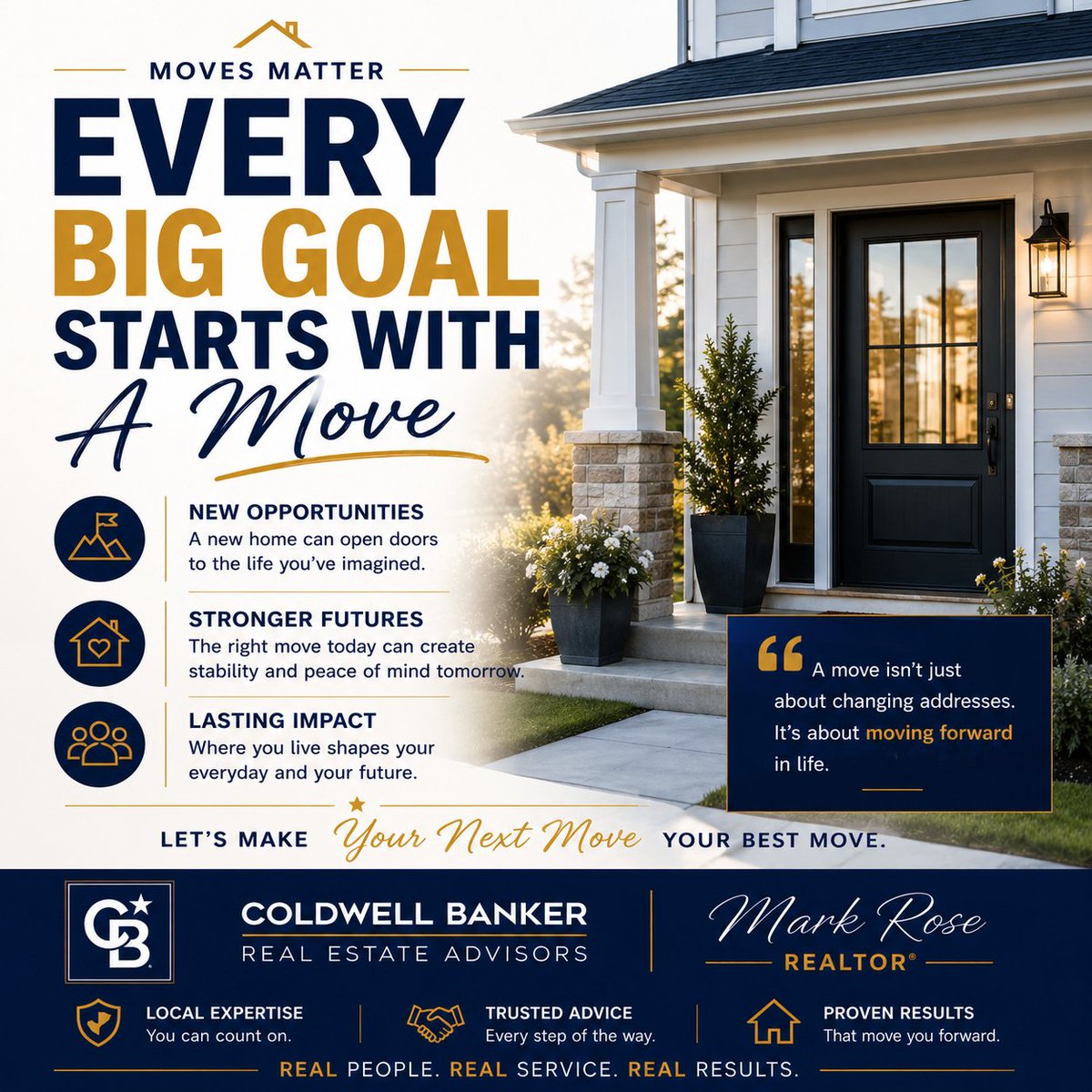 MarkRoseRealto1's tweet photo. Every big goal in life starts with a move.

The moves we make today can shape the opportunities, stability, and future we build tomorrow.
Let’s make your next move your best move.
Mark Rose
Coldwell Banker Real Estate Advisors
#MHK #ManhattanKS #MarkRoseRealtor #RealEstate https://t.co/udE70dlq6r