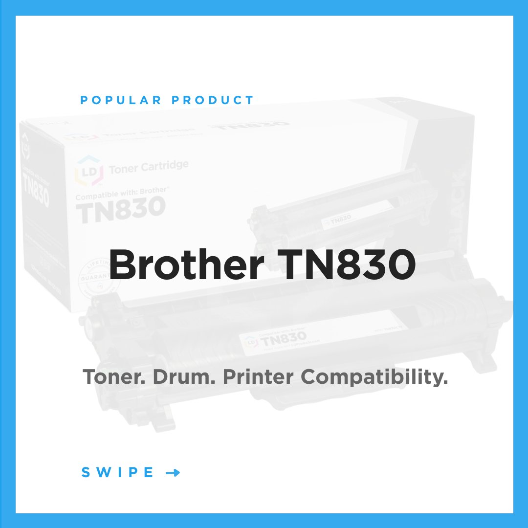 LDProducts's tweet photo. Check out the popular compatible Brother TN830 toner cartridges!

TN830 vs. TN830XL — differences, yields, and which toner fits your printer 👇

Shop the TN830: https://t.co/QOf7rUb1SU
Learn about TN830: https://t.co/ak6CL61ZLi https://t.co/uLzkcw9pfk