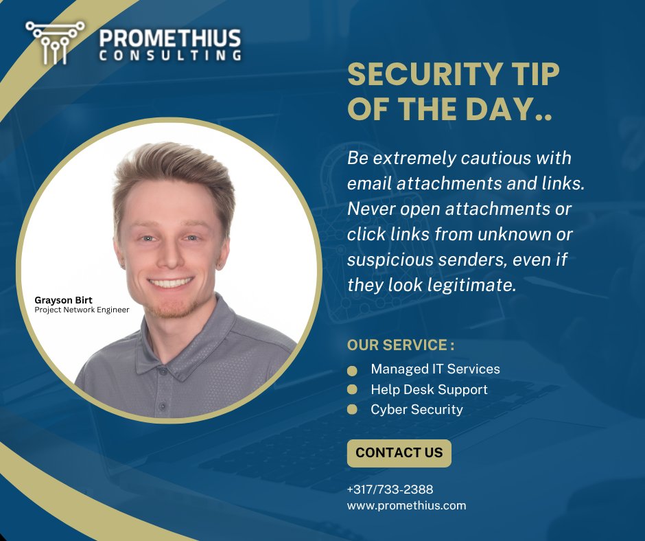 PromethiusLLC's tweet photo. If you get an attachment from an unknown sender... ☠️ #CyberSecurity #EmailSafety #PhishingAwareness https://t.co/a6RkOF4tjC