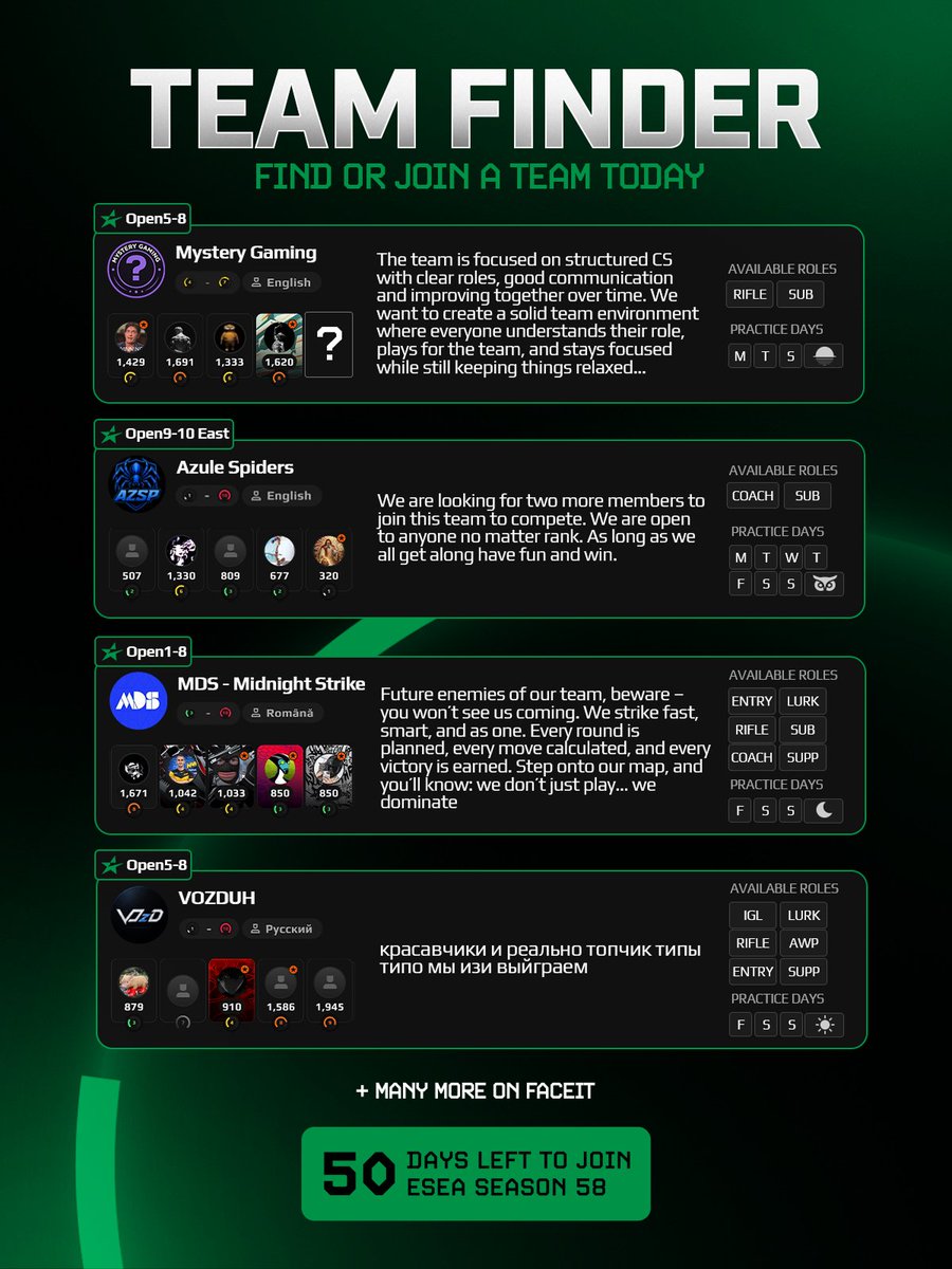 ESEA League tweet media