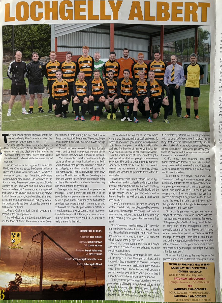 LochgellyAlbert's tweet photo. Albert Archives: The Juniors, 23 September 2013, Issue No. 7 🟡⚫️ https://t.co/Rbb1OIKisQ