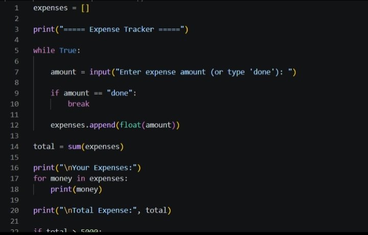 iamAshokbj's tweet photo. Day 51 of my coding journey 🚀

Built a simple Expense Tracker 💰
Practiced loops, lists, user input &amp; budget analysis in Python.

#100DaysOfCode #Python https://t.co/B7JGNR3UOR