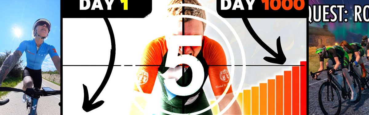 zwiftinsider's tweet photo. How much does three years of consistent riding improve your fitness? In this week’s top video, watch as one rider tests their fitness and compares it to results from 1000 days ago. See our picks: https://t.co/sxTK9HOAkI https://t.co/esbuquzIxc