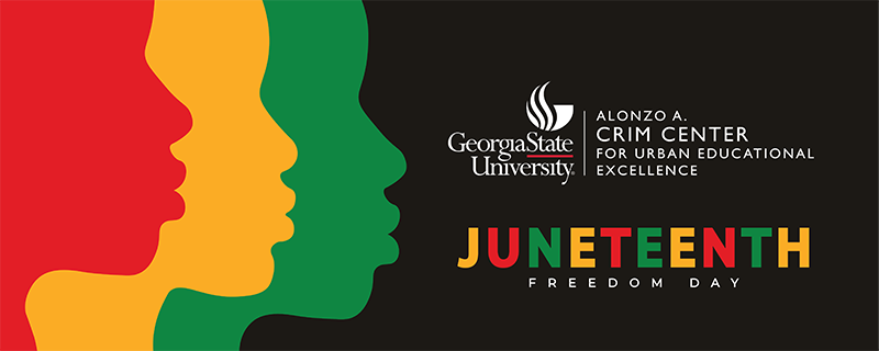 gsucehd's tweet photo. Our Alonzo A. Crim Center for Urban Educational Excellence will host its annual Juneteenth Celebration on June 16! Georgia State graduate and author D. Danyelle Thomas will be the featured speaker. Details: https://t.co/J1dSMHxsYR https://t.co/3ObQpplcTY
