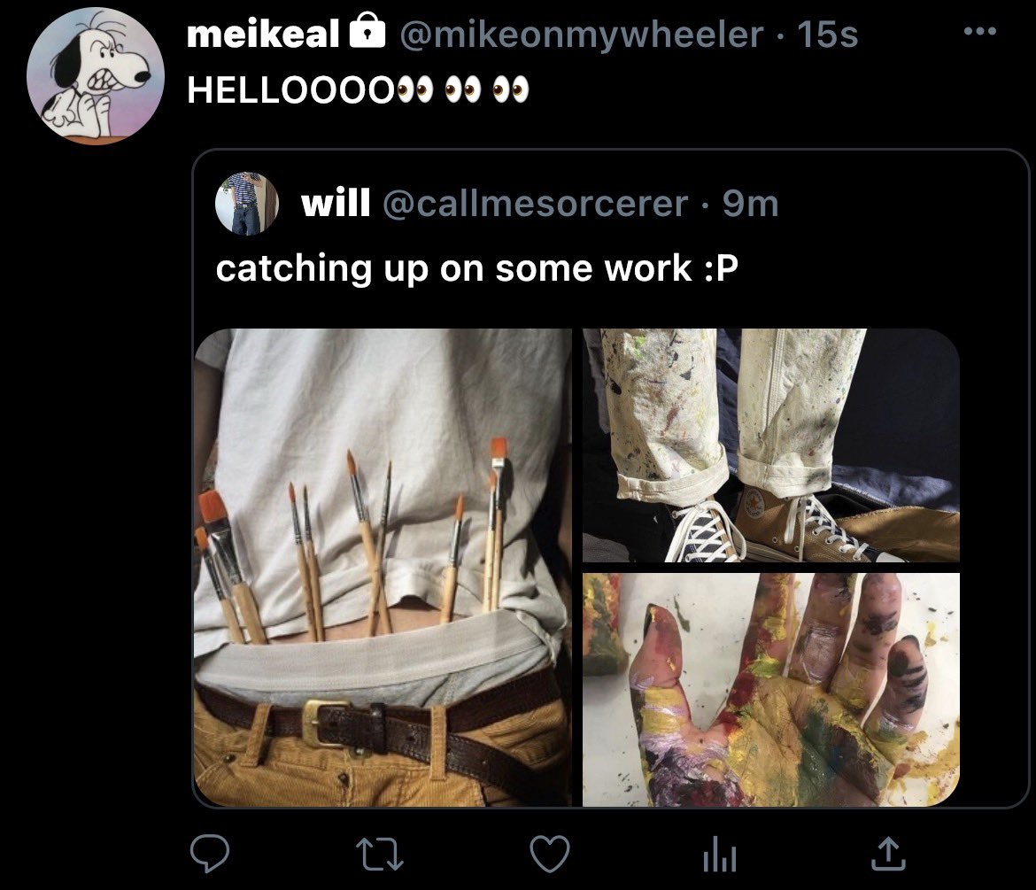 cutiepiewheeler's tweet photo. #byler #smau 
where will posts a hit tweet and catches the eye of mike wheeler..

i may finish this if anyone cares enough lol i was bored and did this instead of studying 

#lawless #bylersmau https://t.co/MuDVoHWVco
