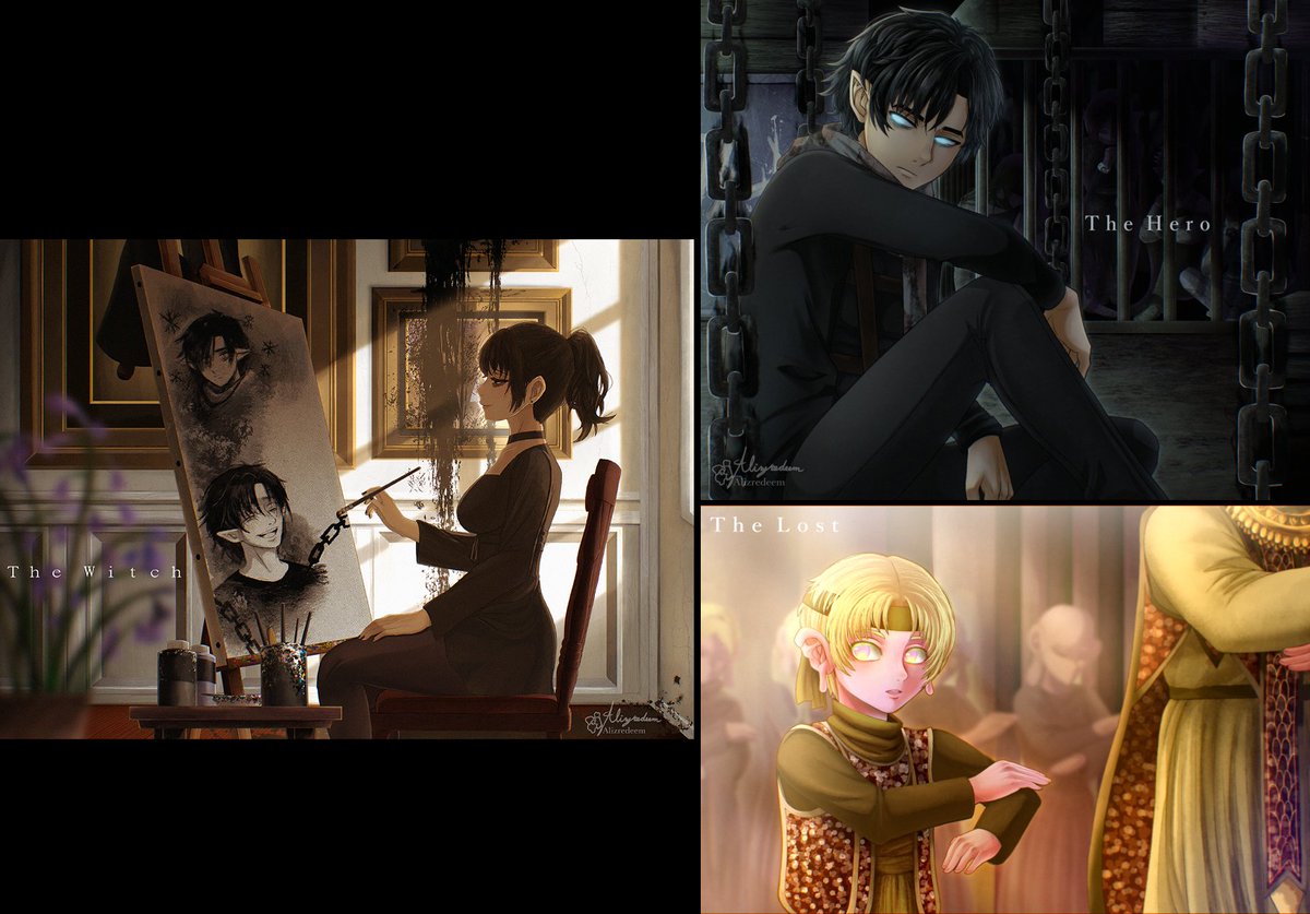 Alizredeem's tweet photo. Compiled the drawings of the Main Cast from Act 1 of my Visual Novel for those who want to see them all together. :)

Act one will be free. More details later. 

#art #illustration #digital #digitalartist #originalcharacter #artist #オリジナル #oc #conceptart #visualnovel https://t.co/vnM1DLYlHC