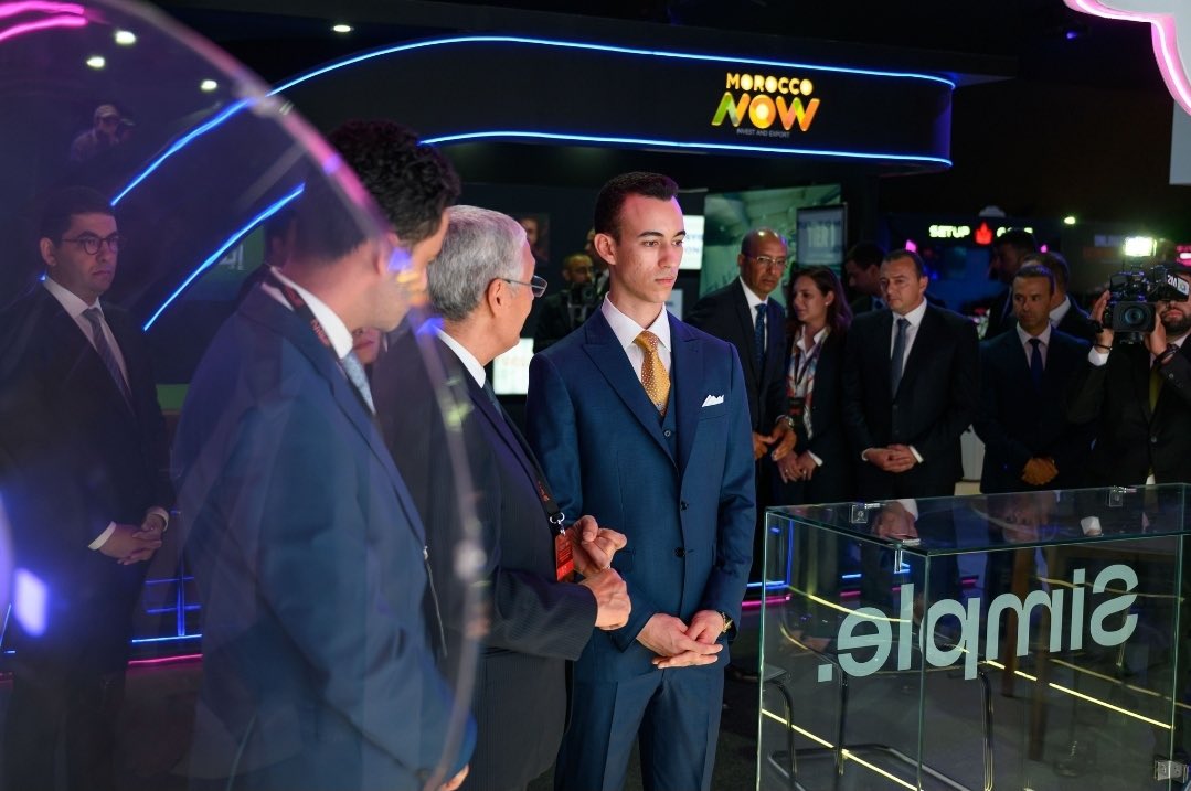 FaridaLoudaya's tweet photo. Su Alteza Real el Príncipe Heredero Moulay El Hassan inauguró, hoy, en Rabat, la 3.ª edición del Morocco Gaming Expo, organizada del 20 al 24 de mayo, bajo el Alto Patrocinio de Su Majestad el Rey Mohammed VI. https://t.co/dOBnqA3AZg
