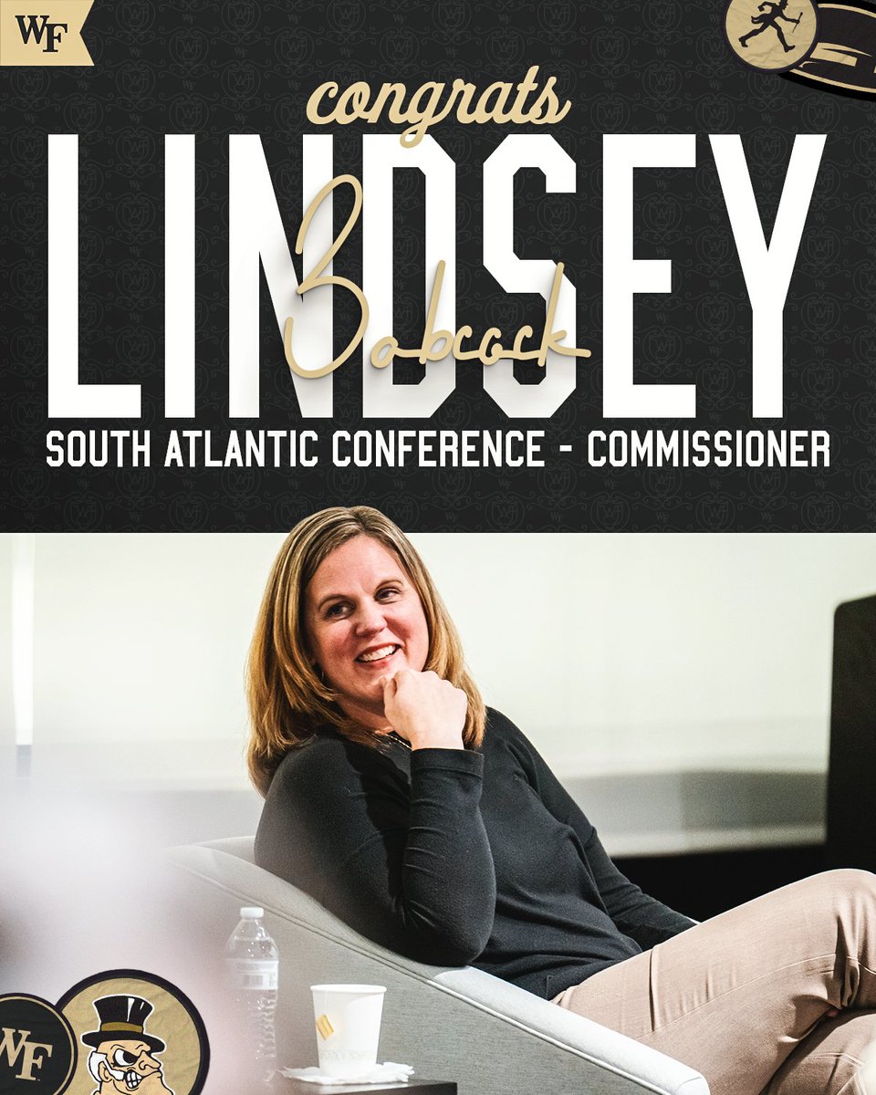 DemonDeacons's tweet photo. A transformational &amp; well-deserved selection! 👏

Thank you for your dedication to Demon Deacon Athletics, Lindsey! https://t.co/p7sEMeSuAz