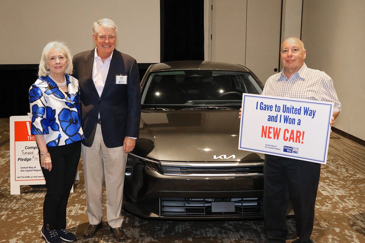 UnitedWayCapReg's tweet photo. Congrats to Steven Malnick from @capbluecross, winner of a 2025 KIA K4 LXS donated by Turner Automotive Group. He was eligible for the prize because he donated $182 or more to our 2025 campaign. @turner_kia #unitedistheway https://t.co/zhgJb4nFzx