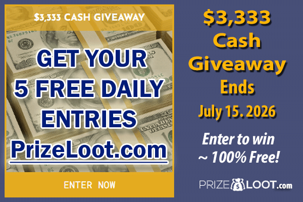 Prizeloot's tweet photo. We Are Giving Away $3,333 AGAIN! 🤑Max out your 5 FREE Daily Entries for the chance to be the next lucky #Winner!🏆

✔️Follow this link to enter PrizeLoot: https://t.co/eDYXNoP9PI https://t.co/NbTGvm76fJ