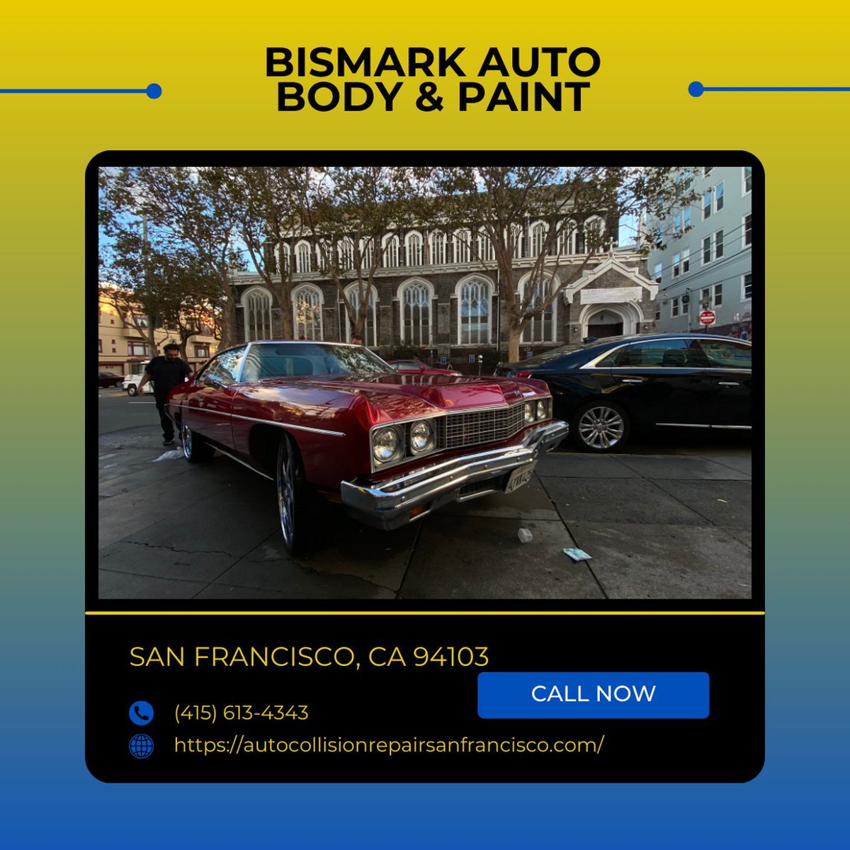 BodyBismark's tweet photo. Bring cherished vehicles back to life. Our auto restoration process focuses on authenticity, quality, and detail. Let's restore your car to its former glory.
#AutoRestoration
https://t.co/NTbt0jBN9k https://t.co/83yy5nXTiO