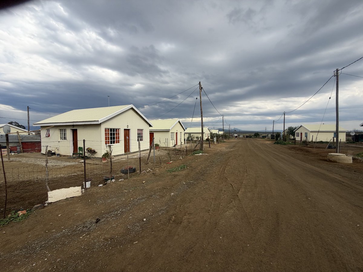 ncplrsa's tweet photo. Oversight visit by Members of the Legislature led by Hon D De Huis in Calvinia. 100 of the 200 houses project completed. https://t.co/7XiAuWApYa