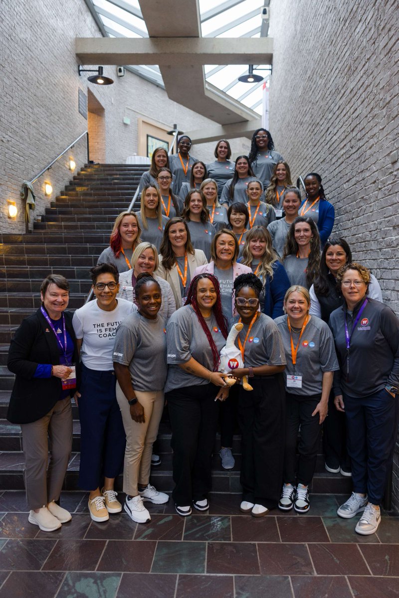 WeCOACH's tweet photo. 24 women coaches made the decision to raise the standard — for themselves, their athletes, and the communities they lead.

Today, we’re proud to celebrate these incredible women coaches on their graduation from our @NCAA Academy 2.0 — a milestone that reflects their commitment to growth, leadership, and becoming the best version of themselves both on and off the field.

A special thank you to BSN SPORTS for providing their class shirts as they marked this meaningful achievement. 💜

#2026A209