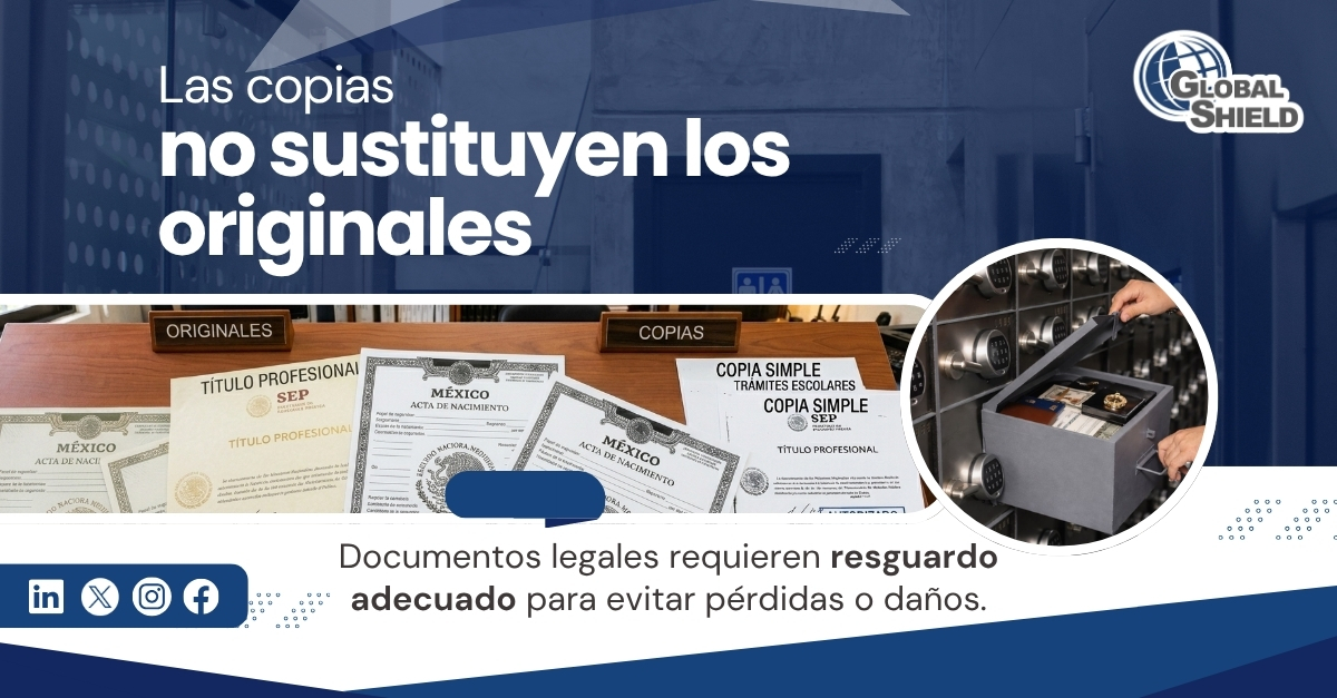 globalshield_'s tweet photo. 📌🔐 ¿Sabías que hacer copias de tus documentos no es suficiente para protegerlos?
📄 Aunque tengas respaldos, los originales siguen siendo indispensables para trámites legales.
⚠️ Si se dañan o se pierden, recuperarlos puede tomar meses. https://t.co/myCVwOEOCI