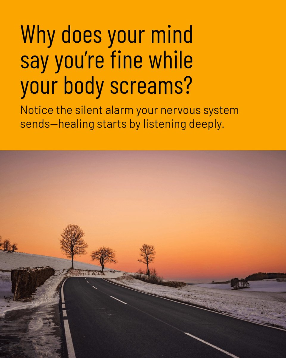 ericjhenley's tweet photo. Why does your mind say you're fine when your nervous system screams alarm? This disconnect traps us in stress, unseen but deeply felt. Healing begins when we learn to listen—not just think. #SeeFeelTransform #Book #ShadowWork #CompassionateCuriosity https://t.co/ZAkg9M6tyT