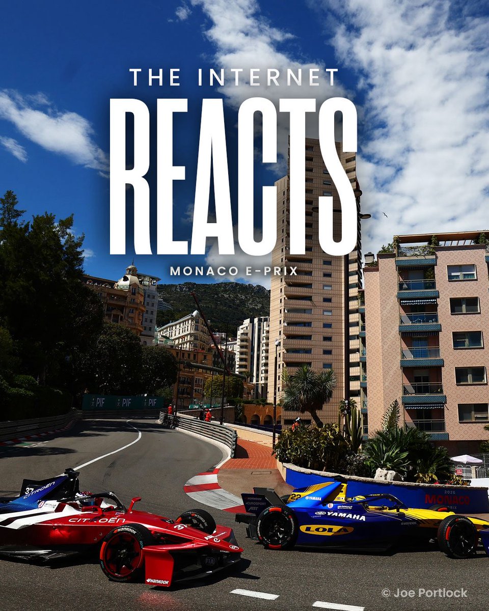 formulaesource's tweet photo. The Internet Reacts… RETURNS‼️

See below on how fans reacted to the Monaco E-Prix 🧵👇

#FormulaE #MonacoEPrix 🇲🇨 https://t.co/Ip9RgmpVPD