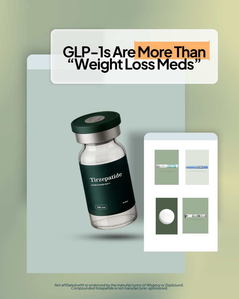 JumpstartMD's tweet photo. GLP-1s are about more than weight loss. Appetite, satiety, and blood sugar response are part of the conversation too. https://t.co/5tF46kRKhD

Rx subject to eligibility; medical supervision required. https://t.co/yQOZrdJdOp