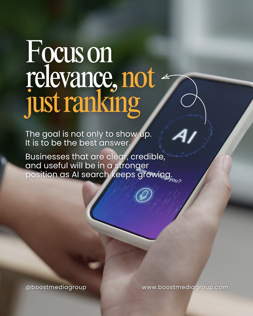 BoostMediaGrp's tweet photo. 5. Focus on relevance, not just ranking https://t.co/6FjCg7SOcC