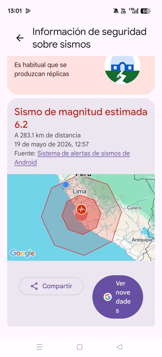 astrikiss's tweet photo. Temblor, es la primera vez que la app me alerta https://t.co/VIcgNHvRsO