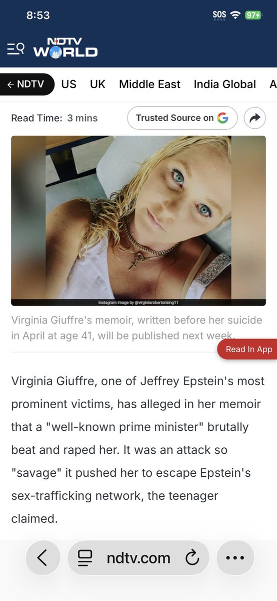 RhondaFurin's tweet photo. @chiky_handlr Virginia Roberts stolen as an
“AMERICAN, Mar a Lago Employee” to be Brutally Beaten/Savagely Raped & used by Male & Female Pedophile Pigs. #NoArrests #NotAHoax #EpsteinFiles https://t.co/6CL8n9OEOC