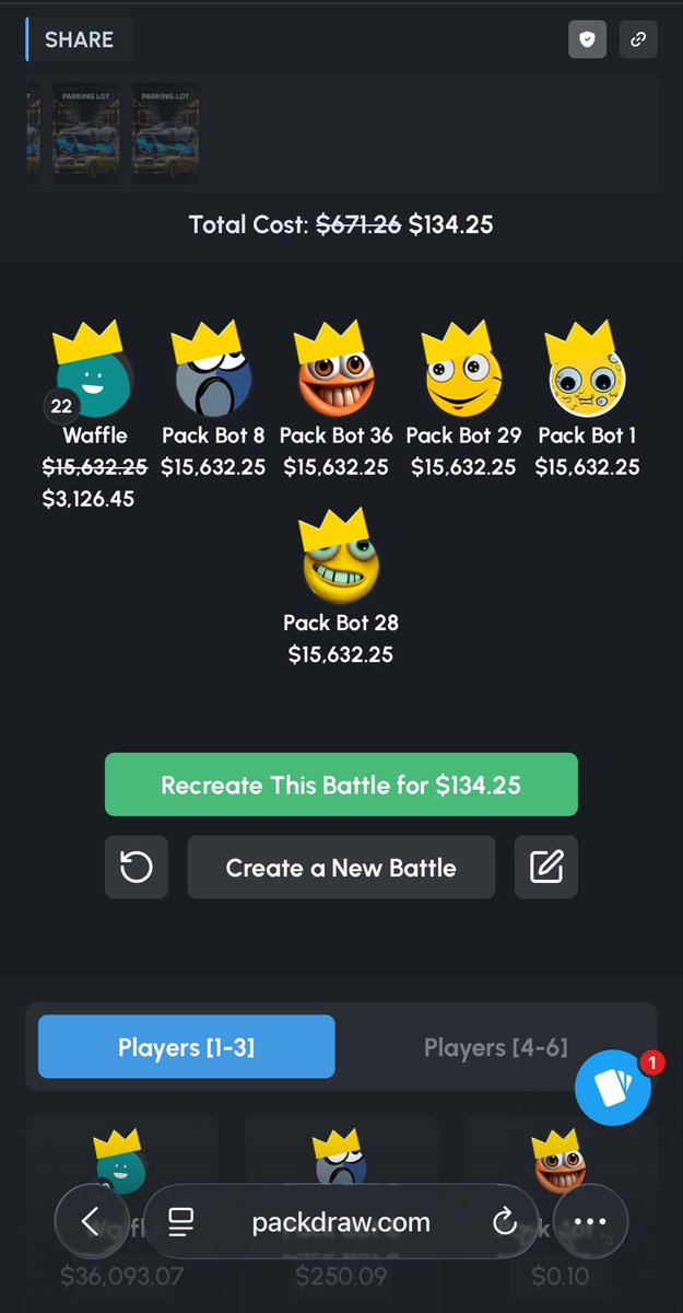 Waffflelo's tweet photo. I pulled a gold, hit a $92,000 BMW and then ran back the battle and hit 2 golds at the same time and pulled a $36,000 car and a $60,000 Jeep 

WHAT THE FUCK IS MY LIFE LOL 

6 BANDOS ON SOME DEGEN SHIT LESSGOOO 

https://t.co/w1DolK0XxO https://t.co/nY7otuoTEC