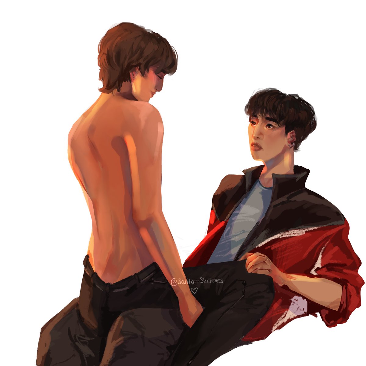 Sarita_sketches's tweet photo. Basking in his light ✨❤️ #shse #shsefanart #weakhero https://t.co/DJ99No5K22
