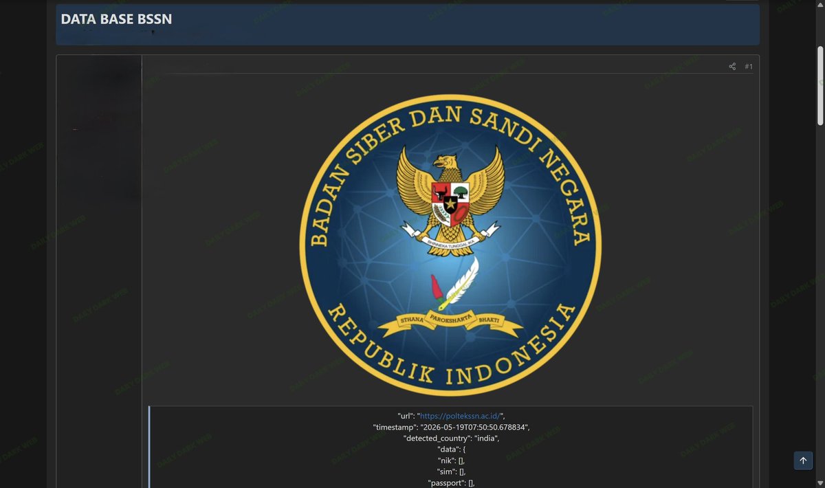 Dark Web Intelligence tweet media