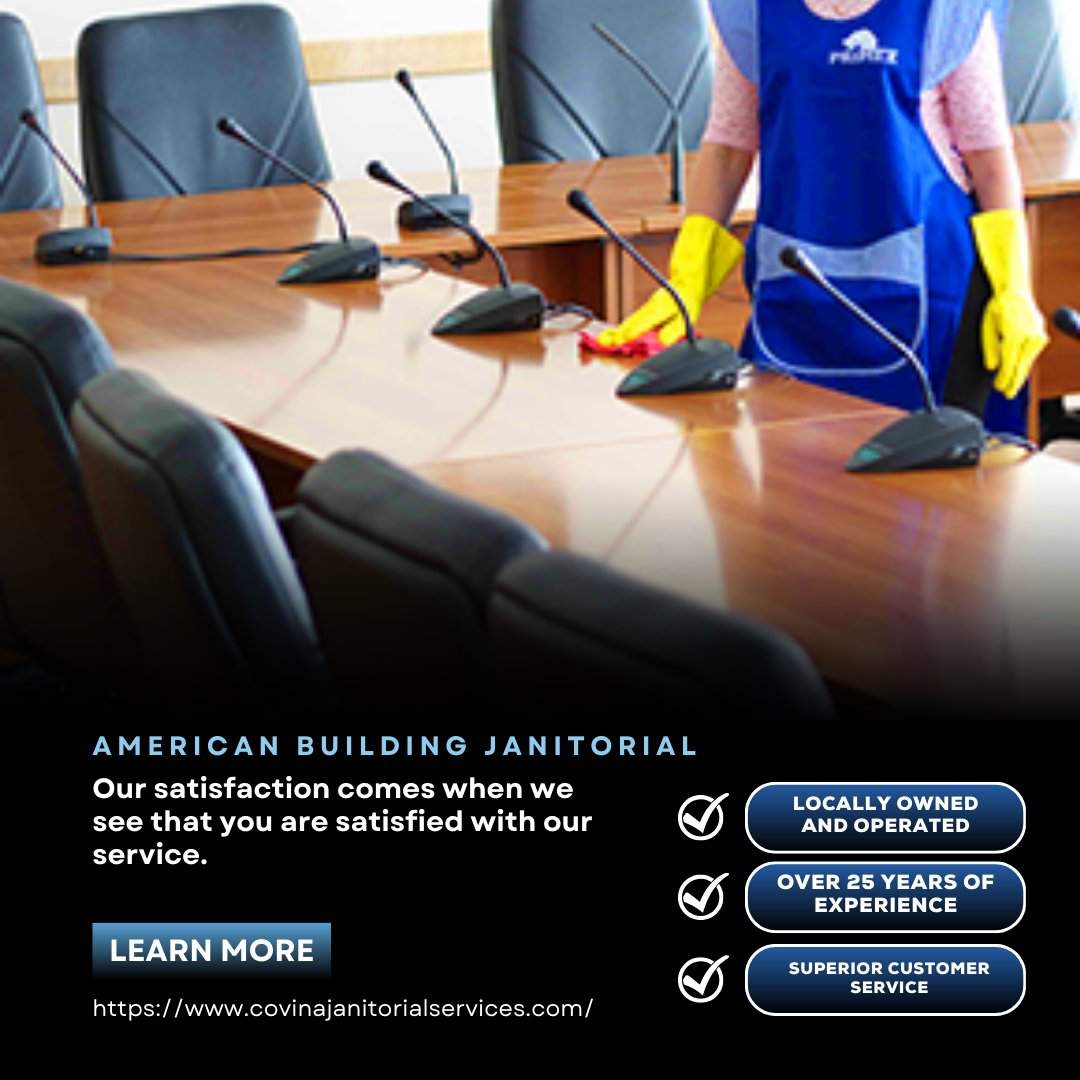Janitor562's tweet photo. Our commercial cleaning services help keep offices, work areas, and shared spaces sanitized and presentable for employees and visitors alike. Contact us to learn more. #CommercialCleaning
https://t.co/5BGujBwudj https://t.co/quIJ5szGbf