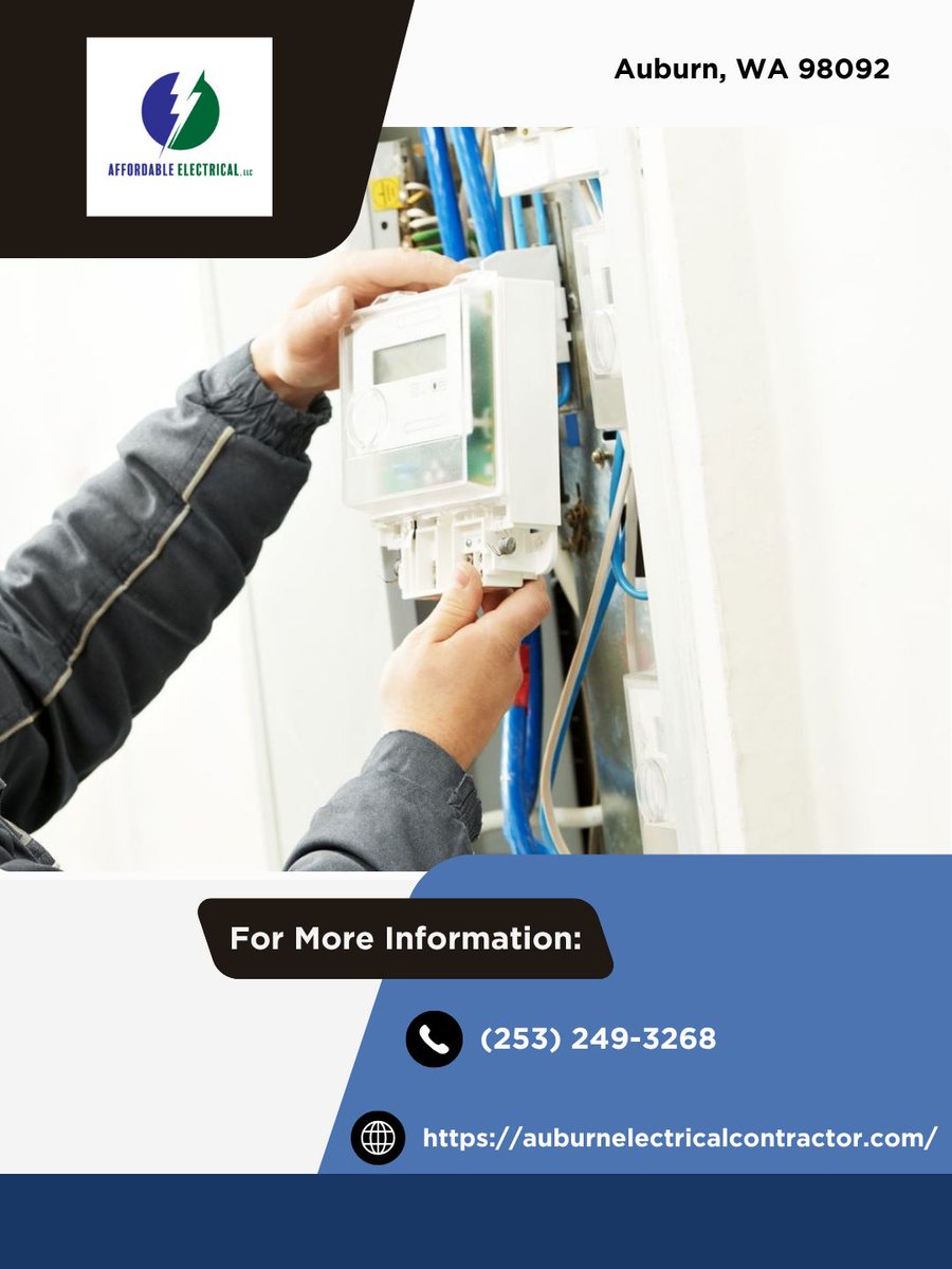 AffordableEle10's tweet photo. Strange smells or tripped breakers are signs that something needs attention. Our #ElectricalRepair services focus on identifying issues quickly and resolving them safely. Schedule a service with us today.
#ElectricalWork
https://t.co/n6jLSSZ9P9 https://t.co/2jlJJpoNUu