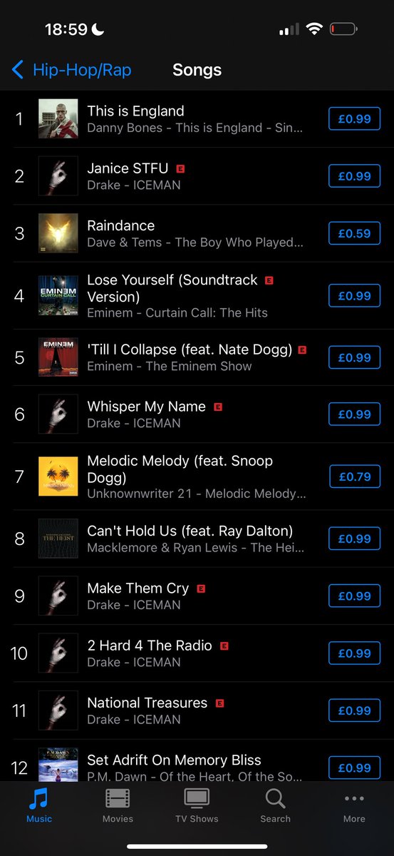 thenodeproject's tweet photo. This is England is number one in the iTunes hip hop charts! 

Thank you everyone 🙏🙏🏴󠁧󠁢󠁥󠁮󠁧󠁿 https://t.co/68wBmvy6NV