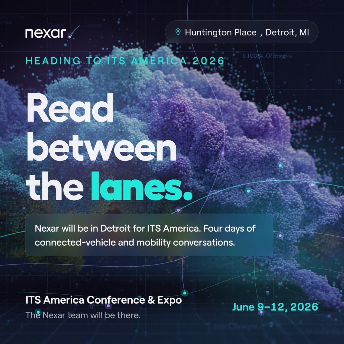 getnexar's tweet photo. We are heading to the @ITSAEvents conference in Detroit next month, and bringing with us a way for agencies to see what's actually in their work zones, not what the last report said.

Work zones don't sit still. Cones get moved, barriers shift overnight, lanes open and close through the day. Inspectors can't be everywhere, self-reports lag, and complaints arrive after someone has already swerved.

Most mismatches are minor. Some are catastrophic. 899 people died in U.S. work zones in 2023 - most of them drivers, not workers.

What we're bringing is continuous ground truth from 350K+ in-vehicle devices covering 98% of U.S. roads. Now plugged into agency workflows through @IBMwatsonx  Orchestrate.

We'll be there. June 9–12. Huntington Place. Come say hi to our team on the ground.

For more on the work and the agent: https://t.co/p4cuuNeq0h

#WorkZoneSafety