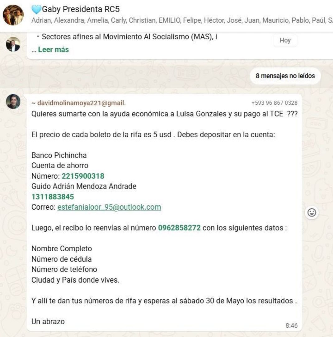 Flash News 🇪🇨⚡️ tweet media
