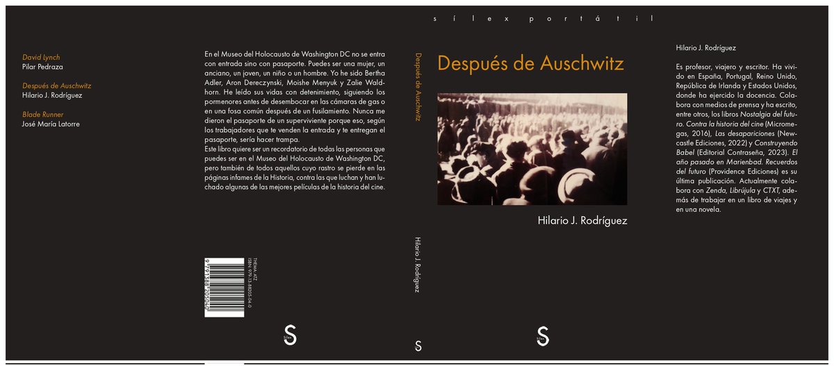 OErrantes's tweet photo. Mañana salen a la luz los primeros títulos de esta maravillosa colección que dirige mi querido @HotelInsonmia en Sílex. Y empieza por todo lo alto: Hilario y su 'Después de Auschwitz' y el estudio de Pilar Pedraza sobre la obra de David Lynch. ¡Será una colección fascinante! https://t.co/JsKkHCBeWn