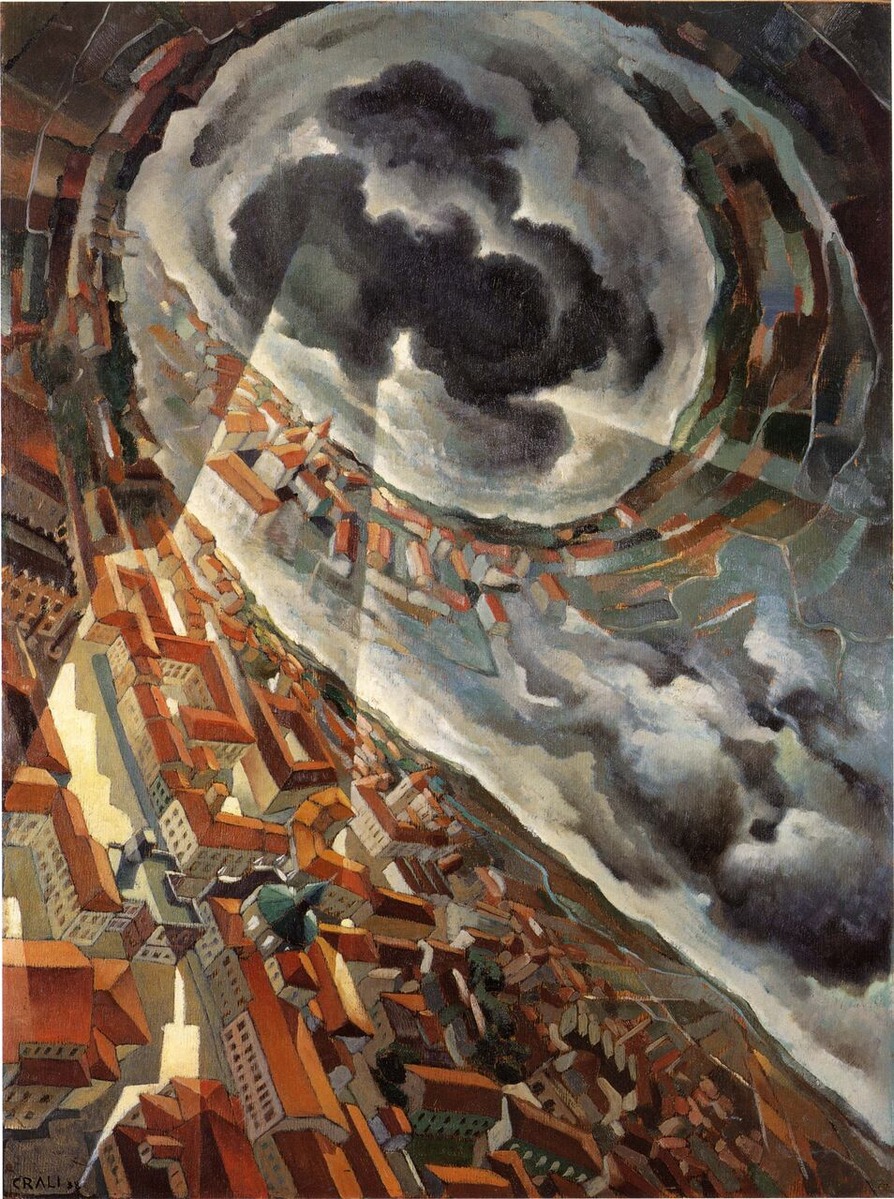 artstitle's tweet photo. トゥッリオ・クラリ
（Tullio Crali、1910-2000）
『水平錐挟み』
（Vite orizzontale） https://t.co/GXH6lSt59a