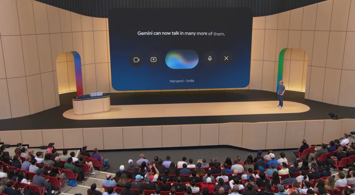 pratapketan's tweet photo. Hearing Haryanvi during #GoogleIO wasn't on my card today! But here it is. https://t.co/aONRbDh5hQ