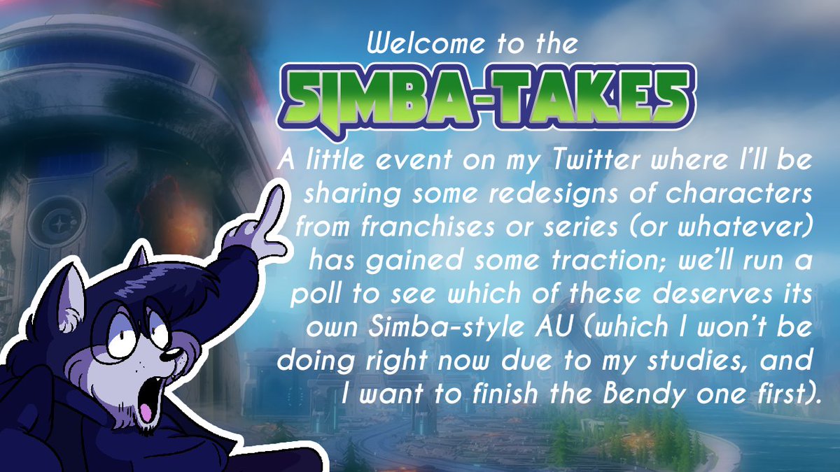 Simbahusky_06's tweet photo. Bienvenido a los Simba-Takes (P.D: trataré de tener esto listo cuando pueda, los estudios me estan matando)

#Art #DailyArt #ArtDaily #Fanart #announcement #TDAC #BEN10 #mariosmadness #GameOverse https://t.co/OYevql7LHK