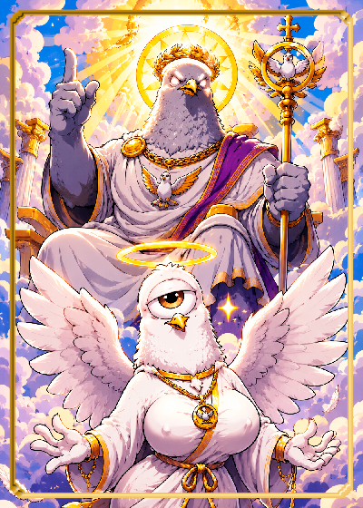 yorlov8's tweet photo. Season 5 • Card 17
PIGEONDIVINE
https://t.co/8cz5eLMcj4
Artist:  @katpeque4
Supply: 21
https://t.co/hqDbQUeeOl
#RarePigeons #BitcoinNFT #Counterparty #XCP #Bitcoin #OnChainArt #CryptoArt https://t.co/yCtaJ5EYXm