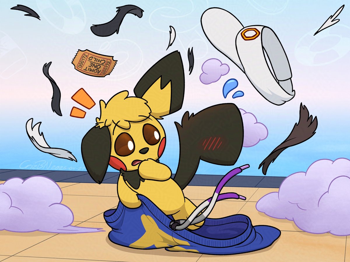 CrizBN's tweet photo. "Thought you could get around our entry rules? Sorry, butt these rules can't be broken, literally!"

Trying to sneak two adults into a water park with a single kid ticket probably wasn't the best idea, but hindsight is 20/20. ^^;

(A topsy-turvy #TFTuesday comm for @FlareonIrl~) https://t.co/KytLq2acI9