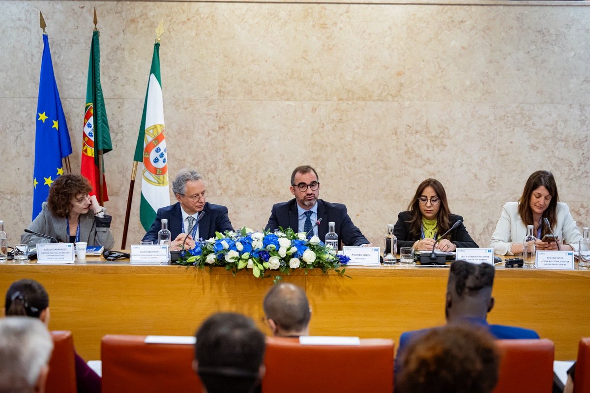 AndorraCoe's tweet photo. Avui, l’Ambaixador Andreu Jordi, ha estat elegit nou president del Centre Nord/Sud, a Lisboa. Assumeix amb entusiasme aquest nou repte en defensa dels valors universals del Consell d’Europa. https://t.co/gXxPVWjqTA