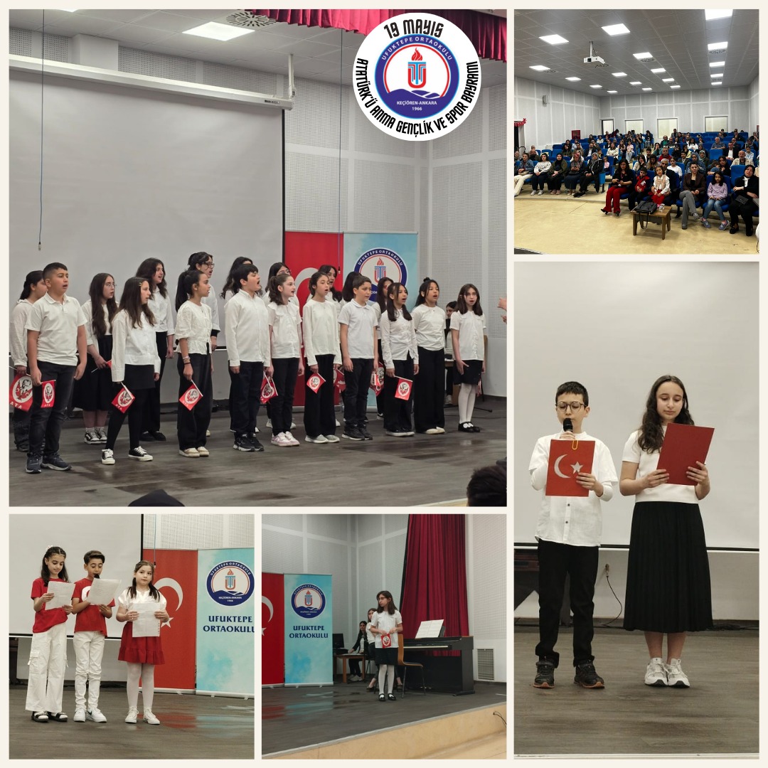 UfuktepeOO's tweet photo. 19 Mayıs Atatürk'ü Anma Gençlik ve Spor Bayramı kutlama programı.
Emeği geçen öğretmenlerimize ve öğrencilerimize teşekkür ediyoruz.

@KeciorenMEM
@MemAnkara
@tcmeb https://t.co/hjwGqwO5ca