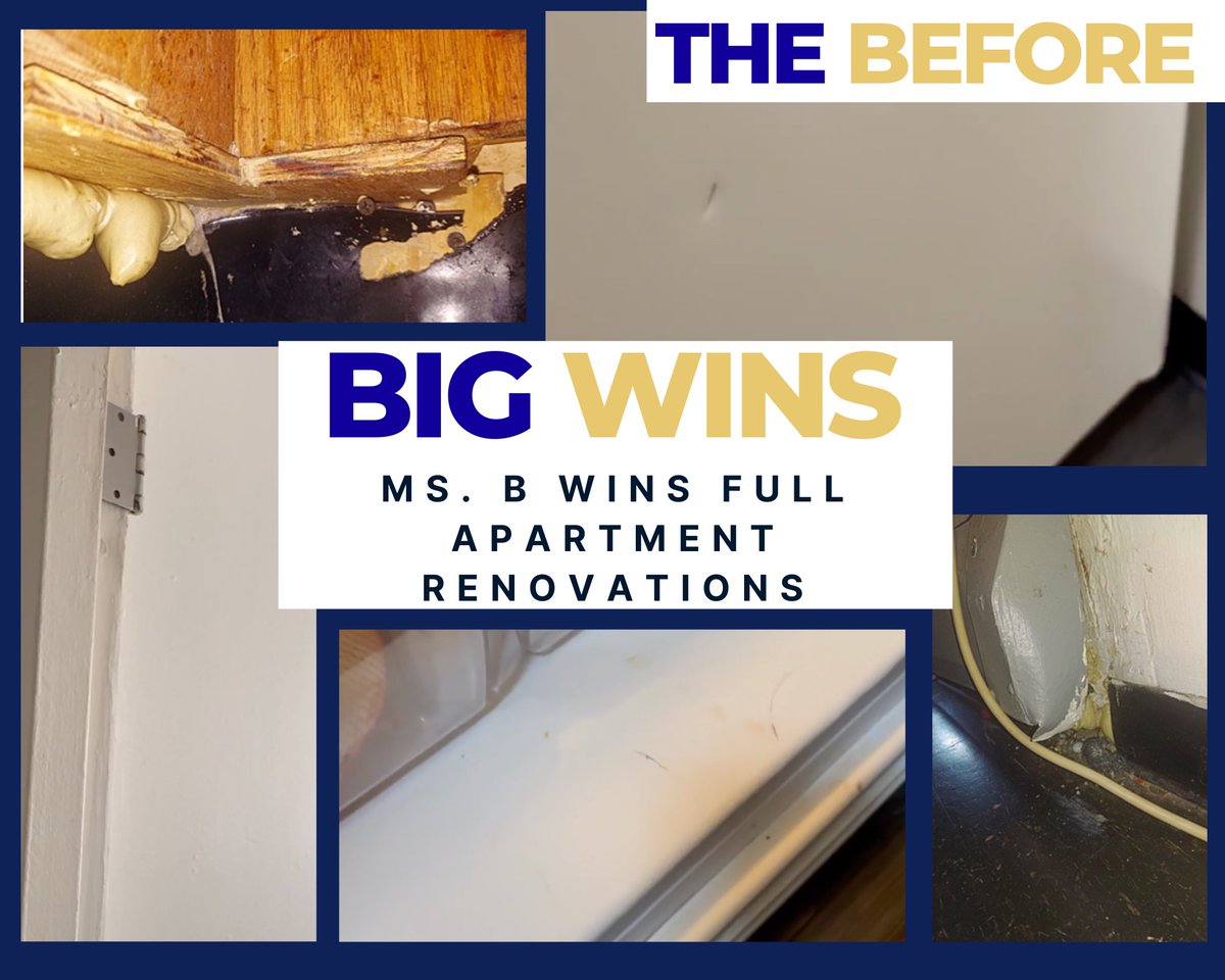 SeniorCaucus's tweet photo. Ms. Brown's story is unfortunately one we see often, she had an apartment full of repair needs in multiple rooms. 
 She followed the steps we stand by: document, notify and escalate, leading to repairs in the bathroom, bedroom and kitchen; including a new refrigerator and stove! https://t.co/Ifv2DMvbfZ