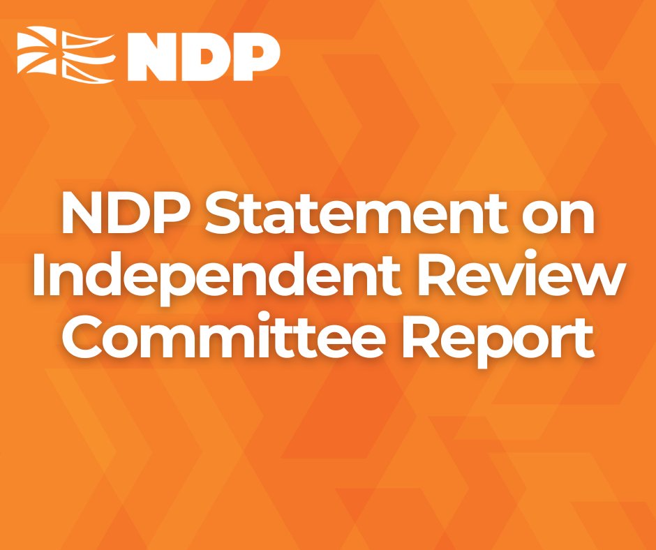 The NL NDP tweet media