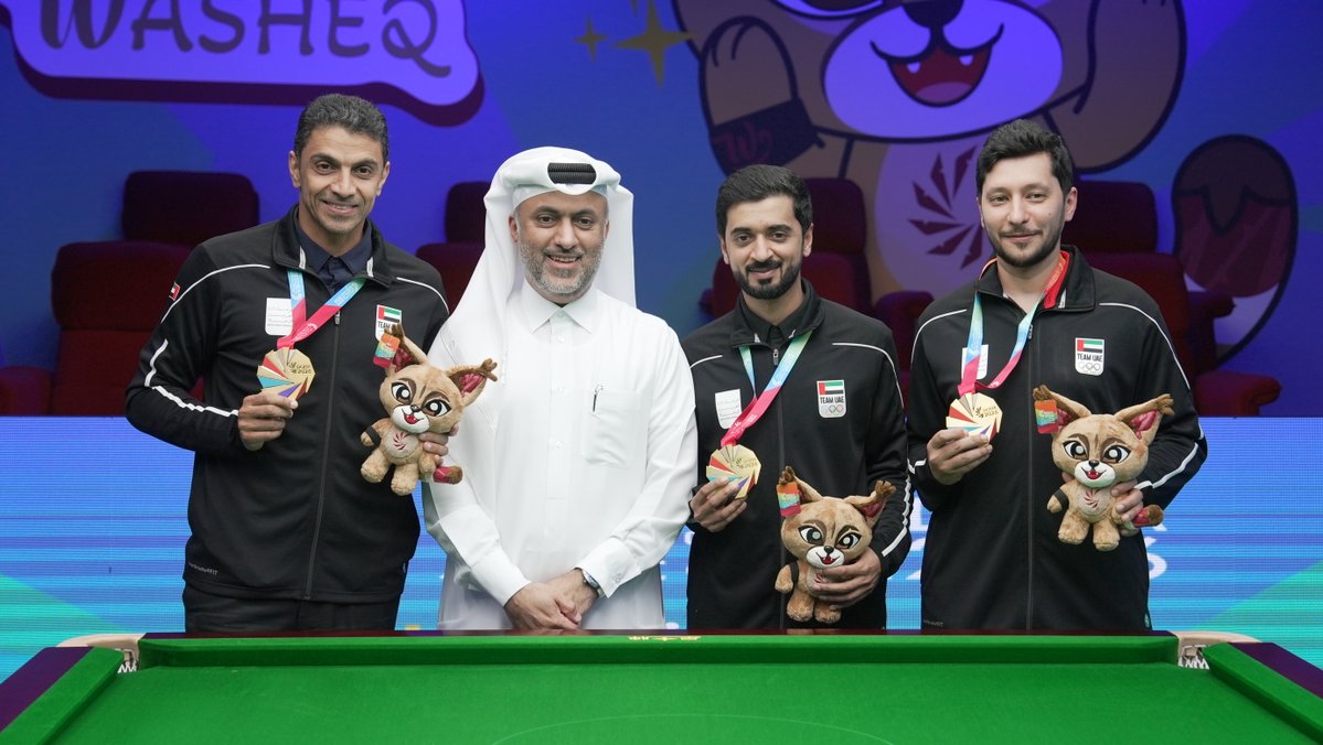 UAENOC's tweet photo. ويعد الإنجاز إضافة جديدة لرصيد الإمارات في البطولة الخليجية، ومواصلة للنتائج الإيجابية التي يحققها أبطال السنوكر الإماراتي 🎱

#TeamUAE
#فخورين_بالإمارات https://t.co/7DhloA61Kc