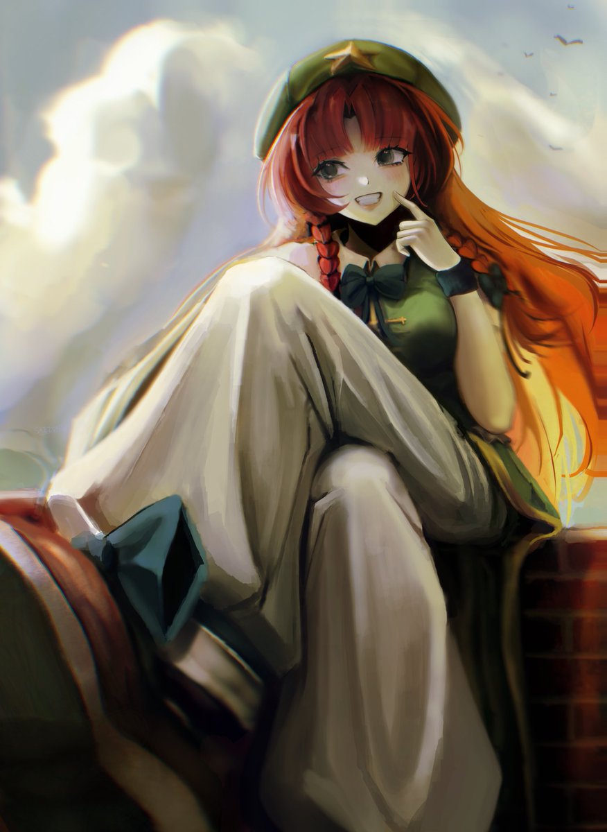 sazzuno's tweet photo. HONG MEILING 
 #東方Project #touhou https://t.co/hJ0Zc8j12t